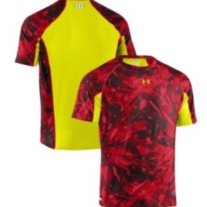 Under Armour NFL combine red heat gear shirt medium